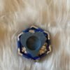 Blue Hexagon Diya Tea Light Holder